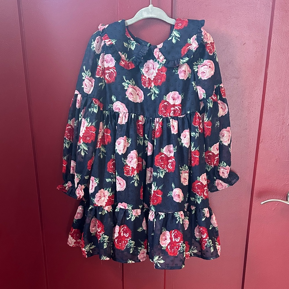 Janie and Jack Navy Floral Dress